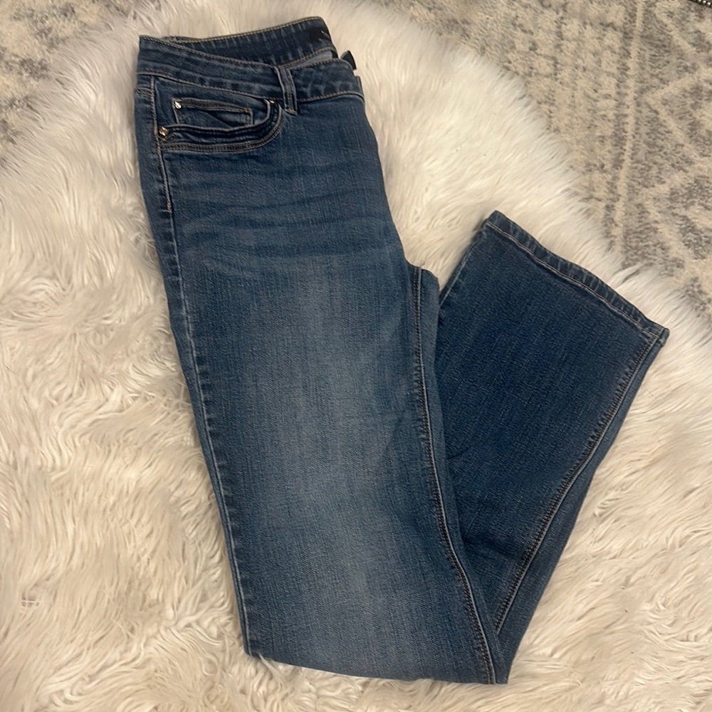 Blue WHBM Boot Cut Jeans with Light Stretch